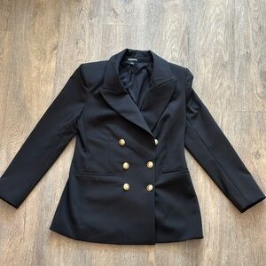Express Black Double-Breasted Women's Blazer